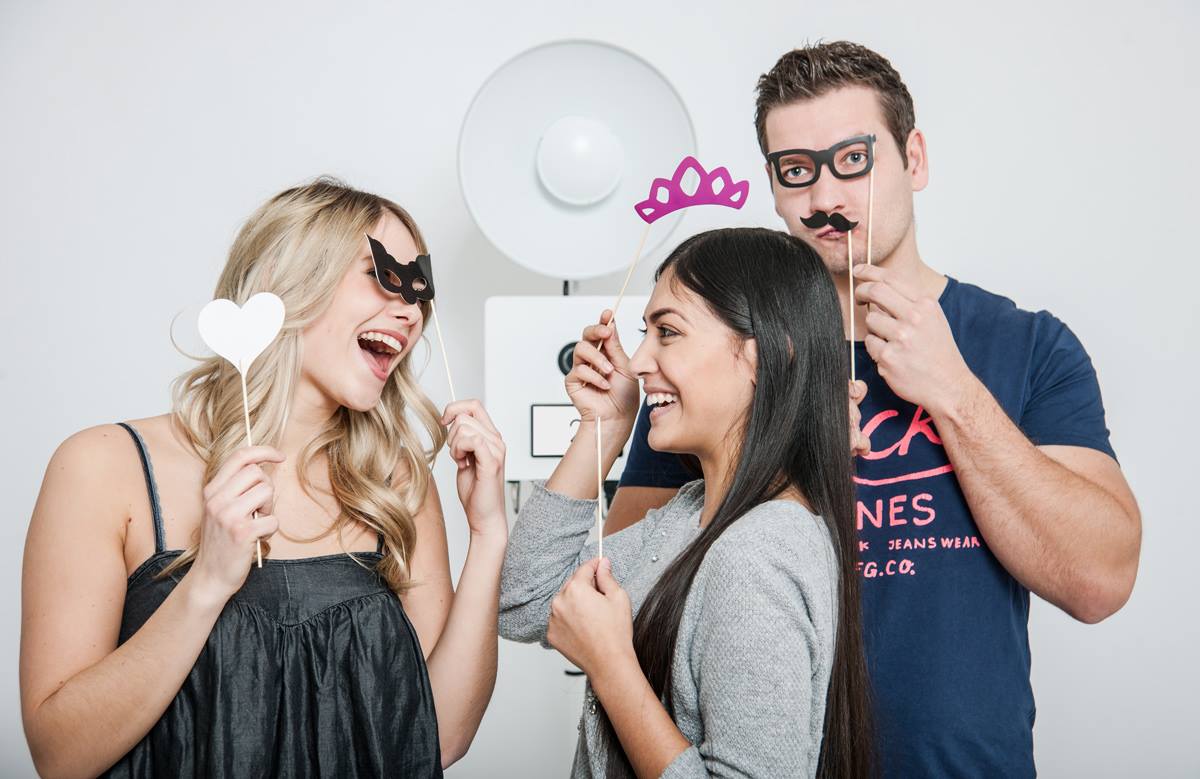 Utilisation d'un photobooth lors d'un événement