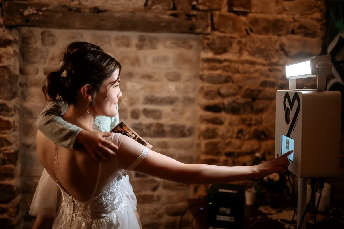 Photobooth en utilisation